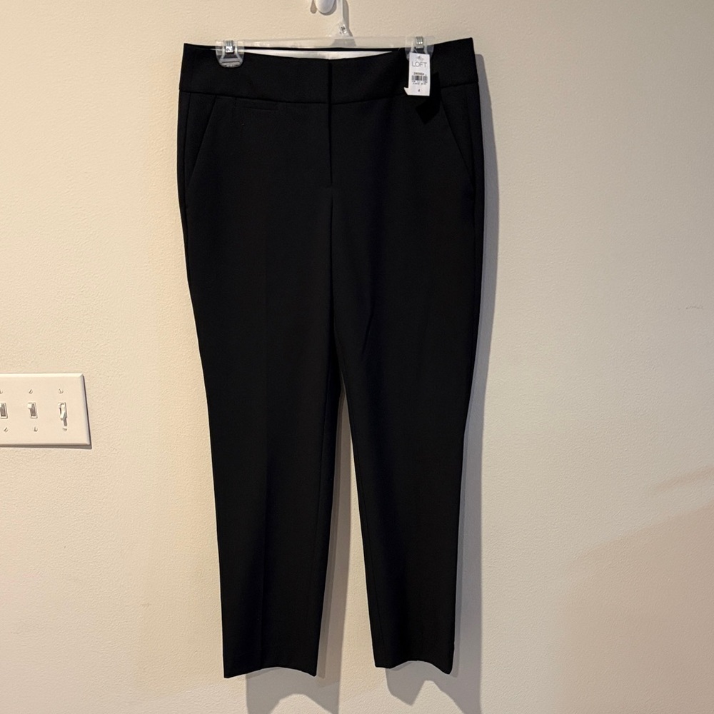 NWT! ANN TAYLOR LOFT JULIE BLACK PANTS